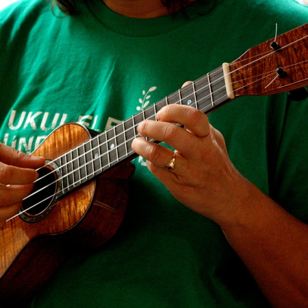 Koa ukulele made with Mike DaSilva!